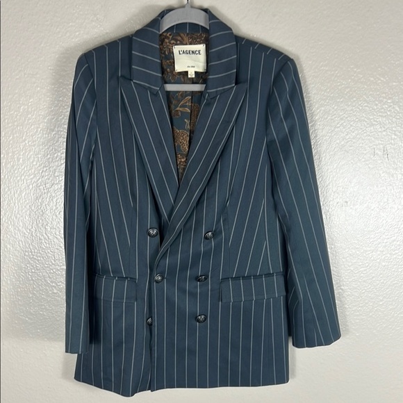 L’AGENCE Aimee Pinstripe Blazer - Picture 1 of 8